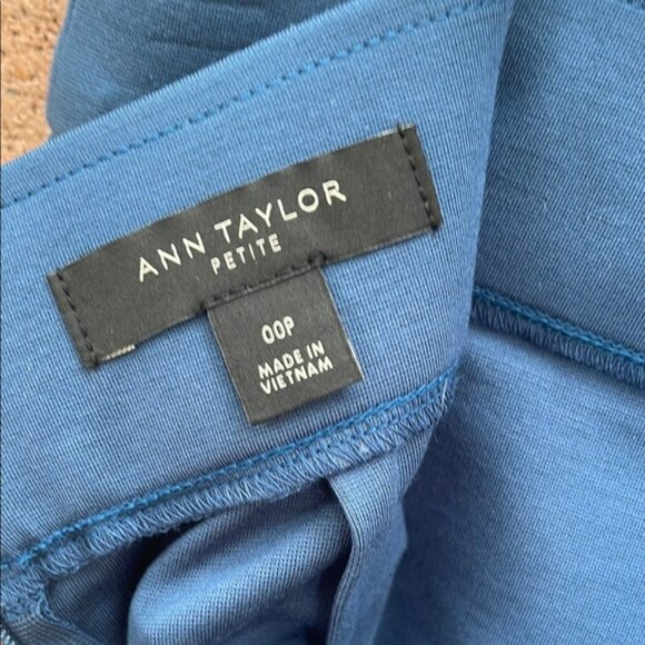 Ann Taylor Blue A-Line Knee-Length Skirt for Work Size 00P - Picture 4 of 6